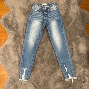 Nature denim light wash skinny jeans